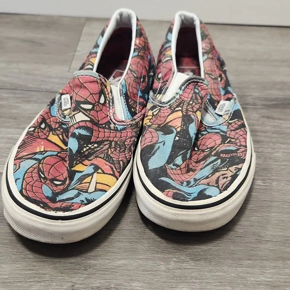 Vans Marvel Spider-Man Graphic Slip-Ons Mens 7 Womens 8.5 - Picture 10 of 10
